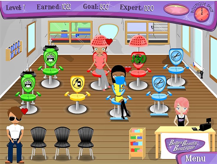 Hair salons games for kids